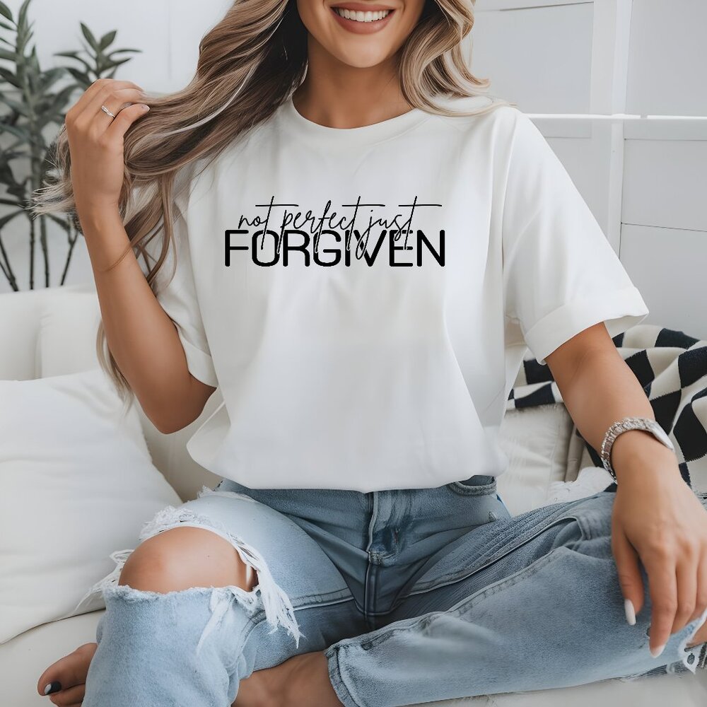 Not Perfect Just Forgiven Softstyle® Fitted T-Shirt